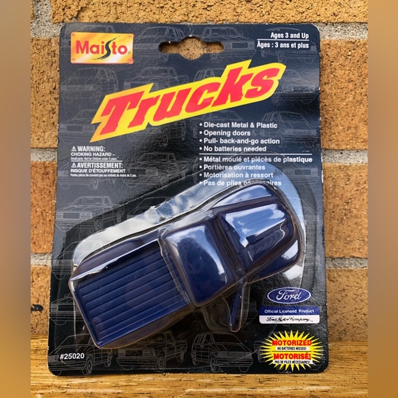 Maisto Vintage Ford Blue Pickup truck 1950s Die cast motorized toy car 1998 💙 - Picture 3 of 11